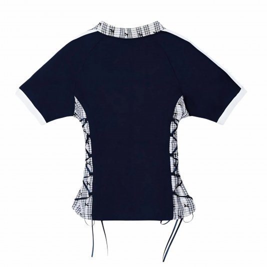 [ CUSTOM ] Adicolor Bow Lace Ribbon Dark Blue/White